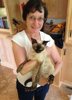Janice Best with cat