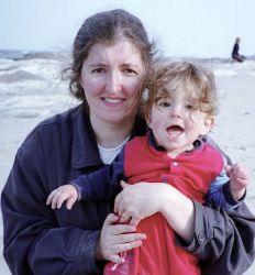 Marina Davidson with her son